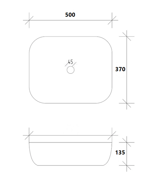 Умивальник (раковина) VBI FORENZA GREY WHITE MATT накладний VBI-016108 фото