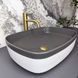 Умивальник (раковина) VBI FORENZA GREY WHITE MATT накладний VBI-016108 фото 2