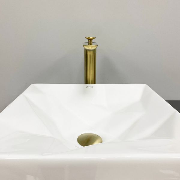 Умывальник (раковина) VBI TROIA WHITE GLOSSY накладной VBI-016400 фото