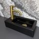 Умывальник (раковина) VBI KOMO R BLACK MATT накладной подвесной VBI-015626 фото 1