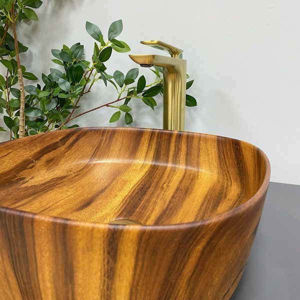 Умывальник (раковина) VBI AREZZO WOOD MATT накладной VBI-013205 фото