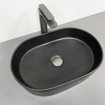 Умивальник (раковина) VBI VERONA 50 BLACK MATT накладний VBI-011317 фото