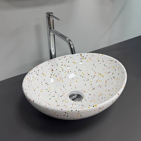 Умывальник (раковина) VBI PARMA MOSAIC GLOSSY накладной VBI-011029 фото
