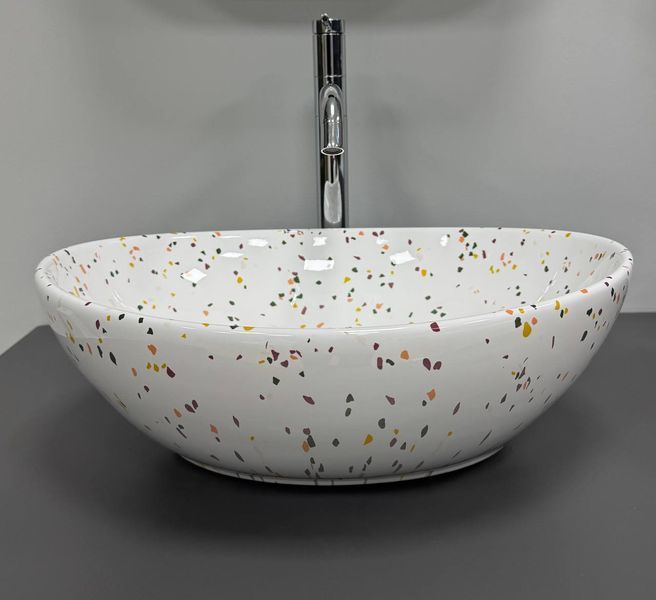 Умывальник (раковина) VBI PARMA MOSAIC GLOSSY накладной VBI-011029 фото