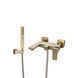 Настінний змішувач для ванни та душу VBI LORENO BRUSHED GOLD VBI-050206BG фото 1