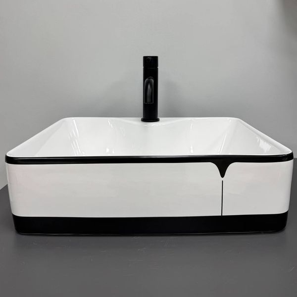 Умивальник (раковина) VBI FORLI BLACK LINED накладний VBI-011108 фото