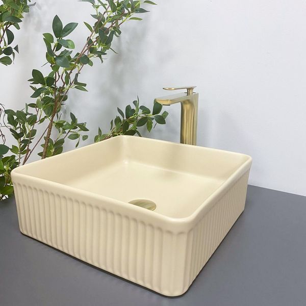 Умивальник (раковина) VBI BOLZANO BEIGE MATT накладний VBI-013802 фото