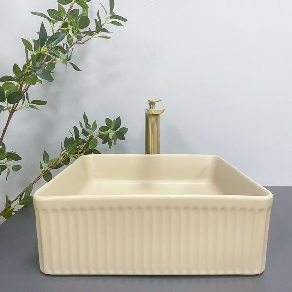 Умивальник (раковина) VBI BOLZANO BEIGE MATT накладний VBI-013802 фото