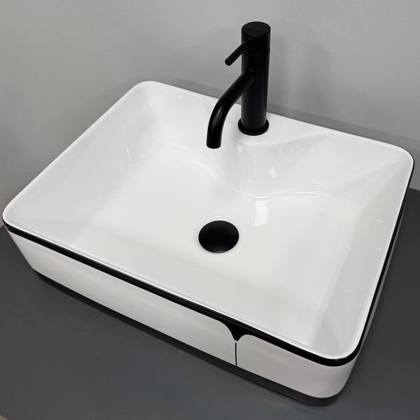 Умивальник (раковина) VBI FORLI BLACK LINED накладний VBI-011108 фото