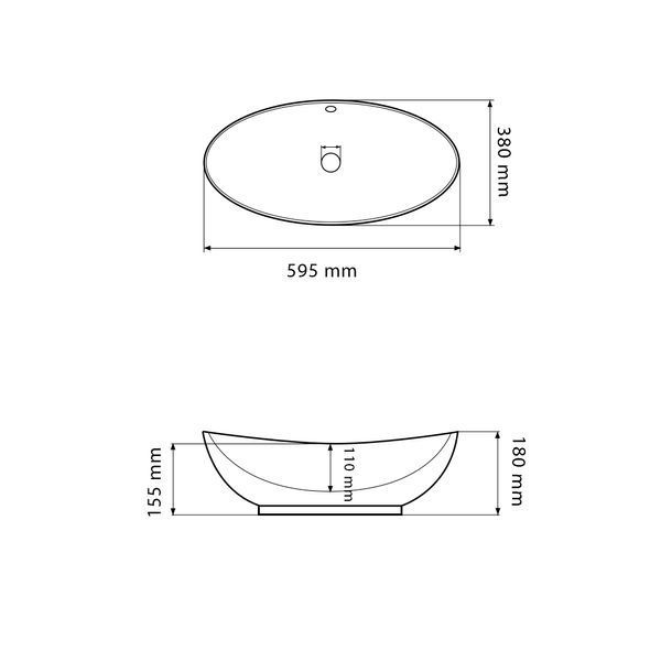 Умывальник (раковина) VBI ANKONA WHITE накладной VBI-012900 фото