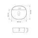 Умивальник (раковина) VBI AGORDO S WHITE накладний VBI-014903 фото 2