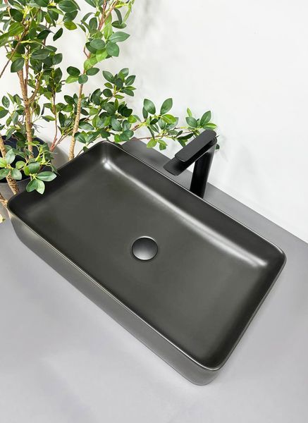 Умивальник (раковина) VBI TRIEST BLACK MATT накладний VBI-012701 фото