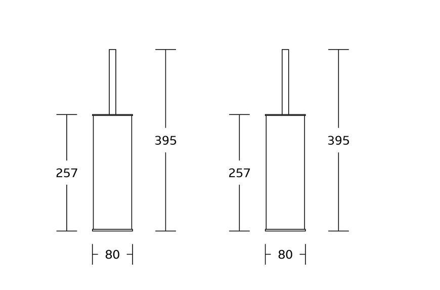 Йоржик для унітазу підлоговий VBI ROUND M CHROME VBI-040420CH фото