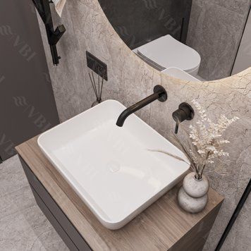 Умивальник (раковина) VBI PALERMO WHITE накладний VBI-012300 фото