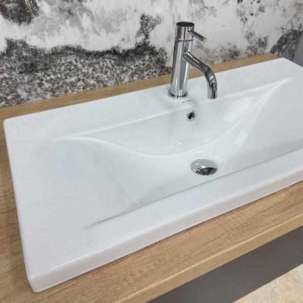 Умивальник (раковина) VBI FANUSA 80 WHITE, врізний VBI-018065 фото