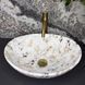 Умывальник (раковина) VBI PARMA S MARBLE WHITE GLOSSY накладной VBI-011031 фото 5