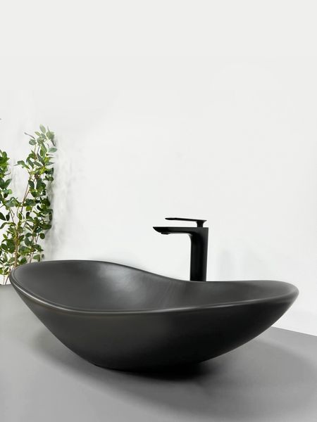 Умивальник (раковина) VBI TURIN BLACK MATT накладний VBI-011502 фото
