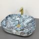 Умивальник (раковина) VBI BERGAMO BLUE TOURMALINE GLOSSY накладний VBI-012504 фото 1