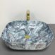 Умивальник (раковина) VBI BERGAMO BLUE TOURMALINE GLOSSY накладний VBI-012504 фото 4