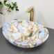 Умывальник (раковина) VBI PARMA MARBLE BLUE GLOSSY накладной VBI-011016 фото 2