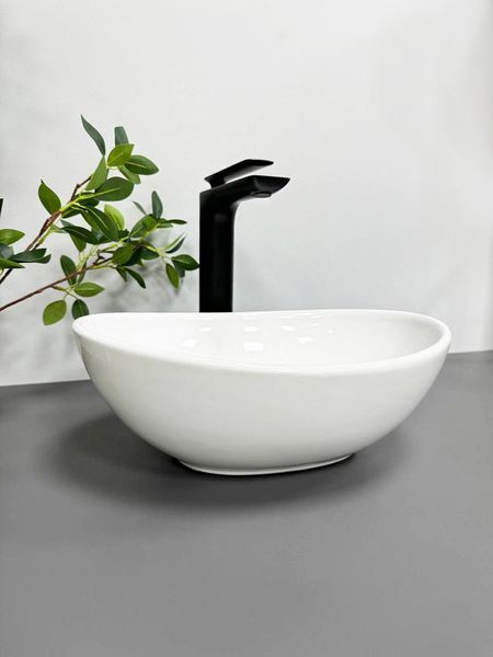 Умивальник (раковина) VBI PARMA S WHITE накладний VBI-011001 фото