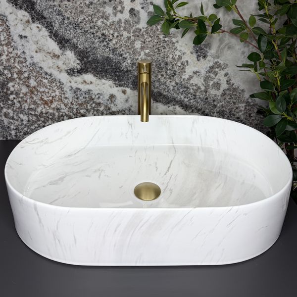 Умивальник (раковина) VBI VERONA 60 NATURE MARMO GLOSSY накладний VBI-011331 фото