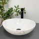 Умывальник (раковина) VBI PARMA WHITE STONE GLOSSY накладной VBI-011017 фото 4