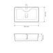 Умивальник (раковина) VBI FORLI S WHITE накладний VBI-011101 фото 3