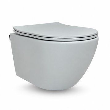 Подвесной унитаз VBI VULCANO TORNADO LIGHT GREY MATT VBI-020421 фото