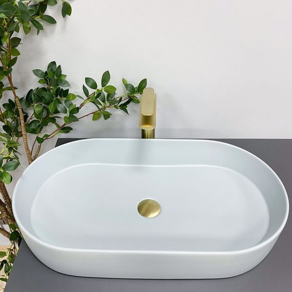 Умивальник (раковина) VBI VERONA 70 SMOKE BLUE накладний VBI-011307 фото