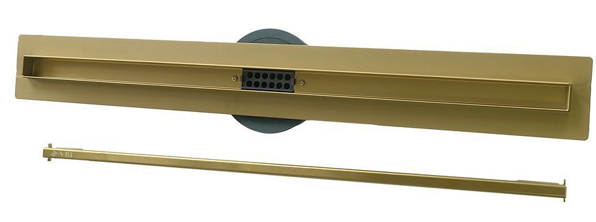 Трап для душа VBI FORT SLIM 90 BRUSHED GOLD VBI-060209BG фото