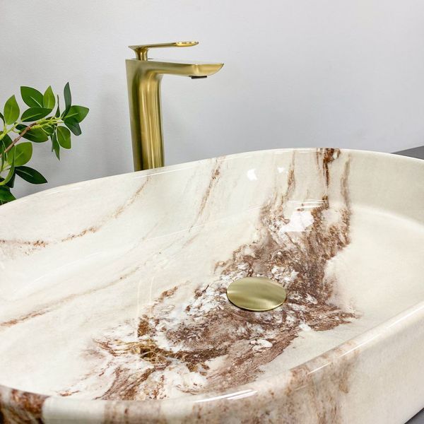 Умывальник (раковина) VBI VERONA 60 ONYX GLOSSY накладной VBI-011322 фото