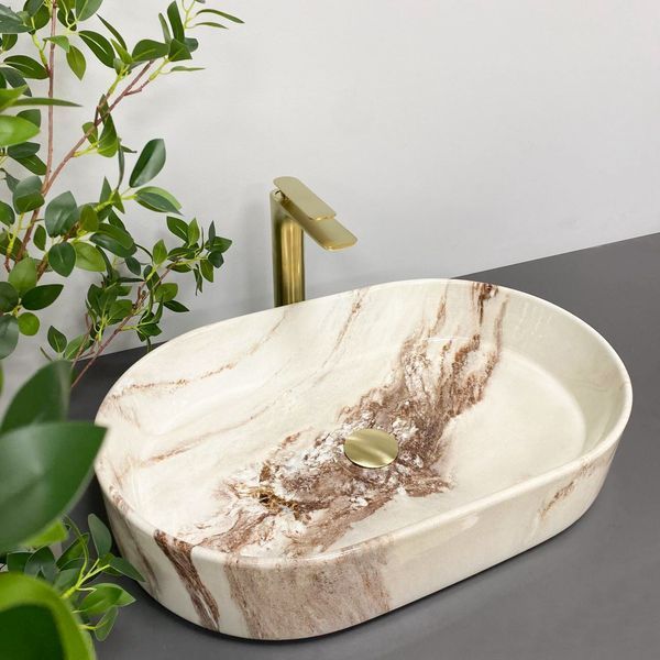 Умывальник (раковина) VBI VERONA 60 ONYX GLOSSY накладной VBI-011322 фото