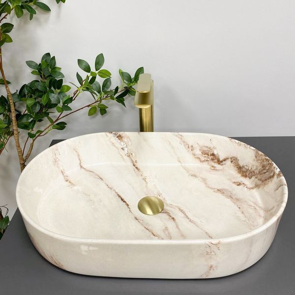 Умывальник (раковина) VBI VERONA 60 ONYX GLOSSY накладной VBI-011322 фото