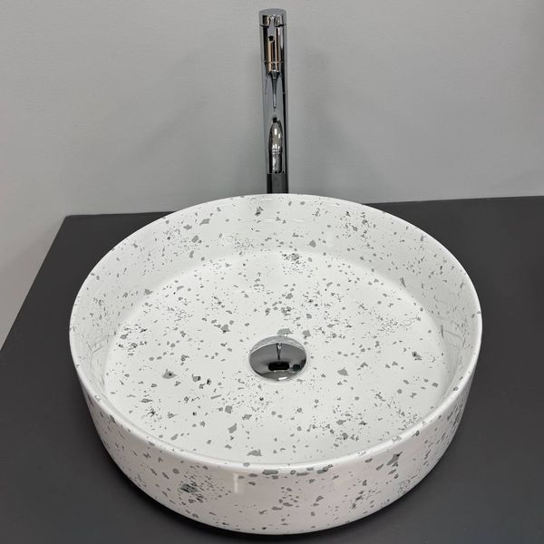 Умывальник (раковина) VBI BARI S GREY MOSAIC накладной VBI-011606 фото