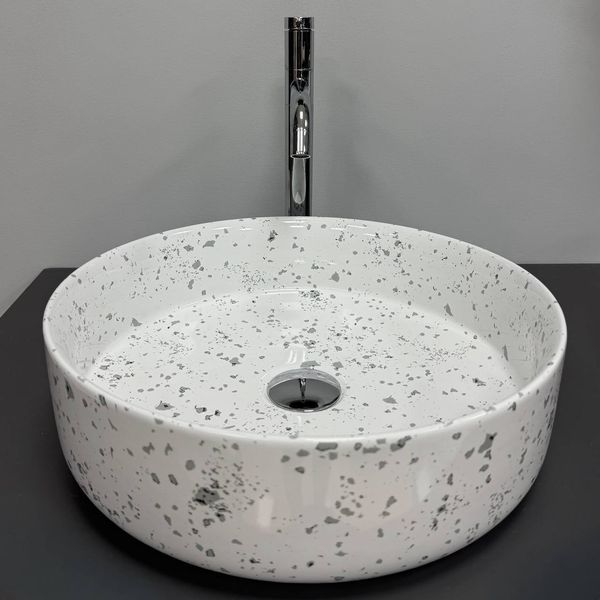 Умывальник (раковина) VBI BARI S GREY MOSAIC накладной VBI-011606 фото