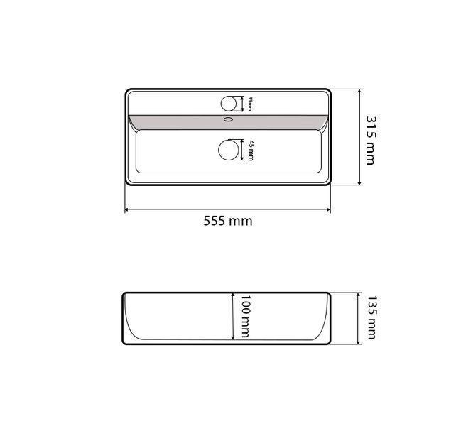 Умывальник (раковина) VBI TAVERNOLA WHITE накладной VBI-015506 фото