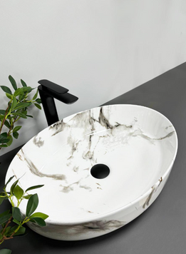 Умивальник (раковина) VBI UDINE CARRARA GLOSSY накладний VBI-012101 фото