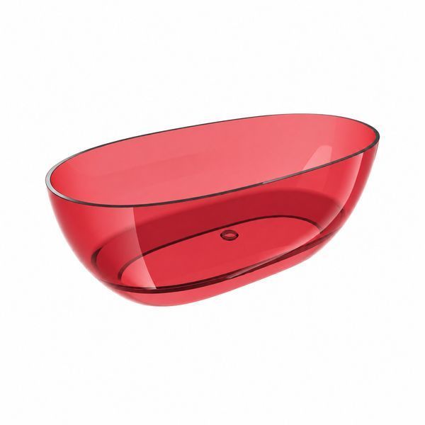 Ванна VBI VESUVIO RED 170 x 78 отдельностоящая стеклянная VBI-075005 фото