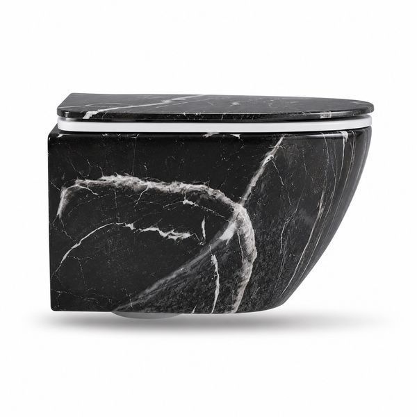 Подвесной унитаз VBI VULCANO BLACK ONYX VBI-020403 фото