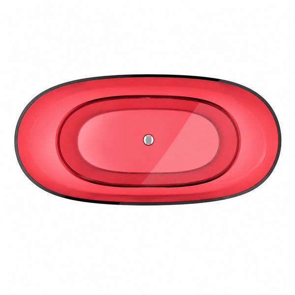 Ванна VBI VESUVIO RED 170 x 78 отдельностоящая стеклянная VBI-075005 фото