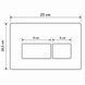 Кнопка смыва для инсталляции VBI ELBA QP CHROME VBI-030114 фото 2