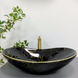 Умывальник (раковина) VBI TURIN MARBLE BLACK GLOSSY накладной VBI-011505 фото 2