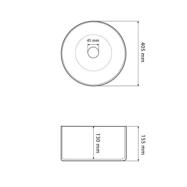 Умывальник (раковина) VBI LIONI WHITE накладной VBI-014600 фото