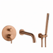 Смеситель для ванны и душа VBI MILANO BRUSHED COPPER скрытого монтажа VBI-050107BC фото 1