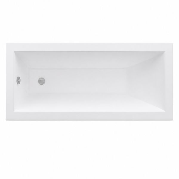 Комплект: вбудована ванна VBI GRAPPA 160x70 + сифон CHROME + ніжки VBI-071616KIT фото