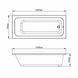 Комплект: вбудована ванна VBI GRAPPA 160x70 + сифон CHROME + ніжки VBI-071616KIT фото 5