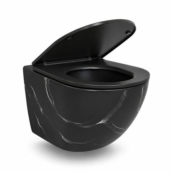Підвісний унітаз VBI VULCANO BLACK STONE MATT VBI-020423 фото