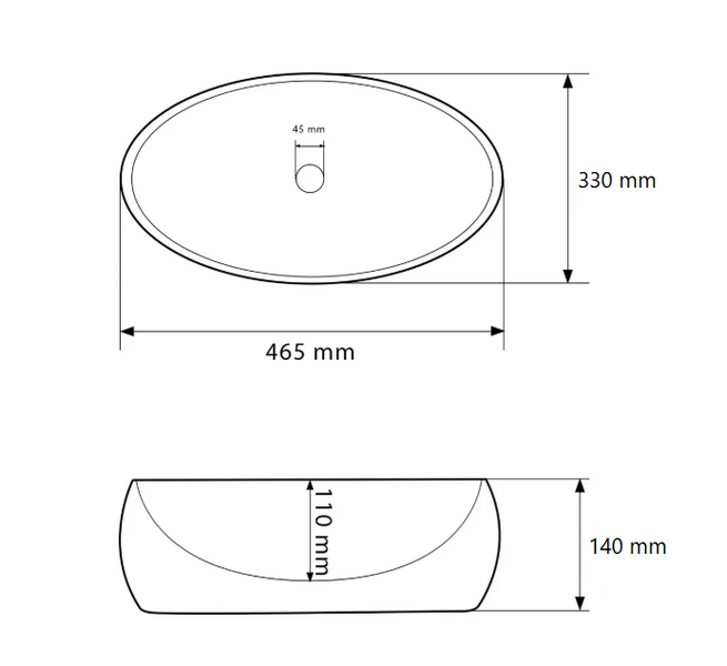 Умивальник (раковина) VBI VENETO STONE GLOSSY накладний VBI-012814 фото
