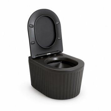 Подвесной унитаз VBI TORCELLO BLACK MATT VBI-020801 фото